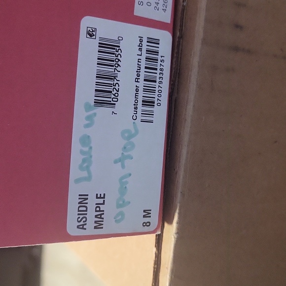 American Rag Maple Adidni Open Toe boot Size 8M - Picture 6 of 6